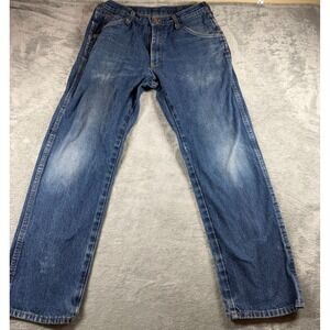 Round House Made in USA Jeans Men's 33x29 Blue Denim Workwear Straight Leg